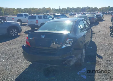 2012 Honda Civic Ex из США, поврежденный, VIN 2HGFB2F81CH321379